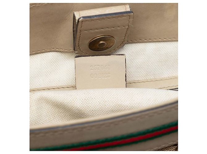 Gucci Mayfair Tote aus beigem GG Canvas - Ansicht 6