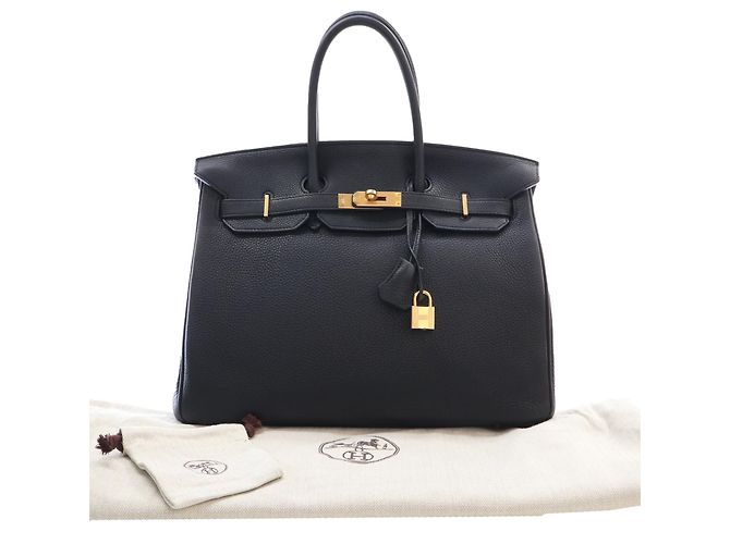 Hermès Black Togo Birkin Retourne 35 Nero - vista 13