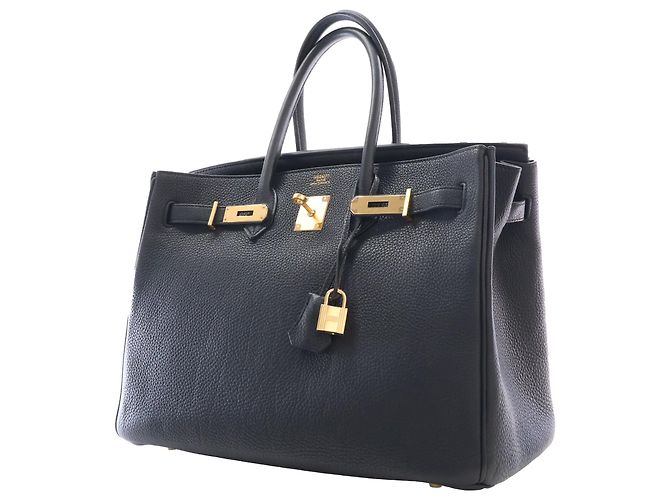 Hermès Black Togo Birkin Retourne 35 Nero - vista 3