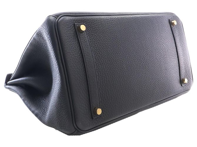 Hermès Black Togo Birkin Retourne 35 Nero - vista 6