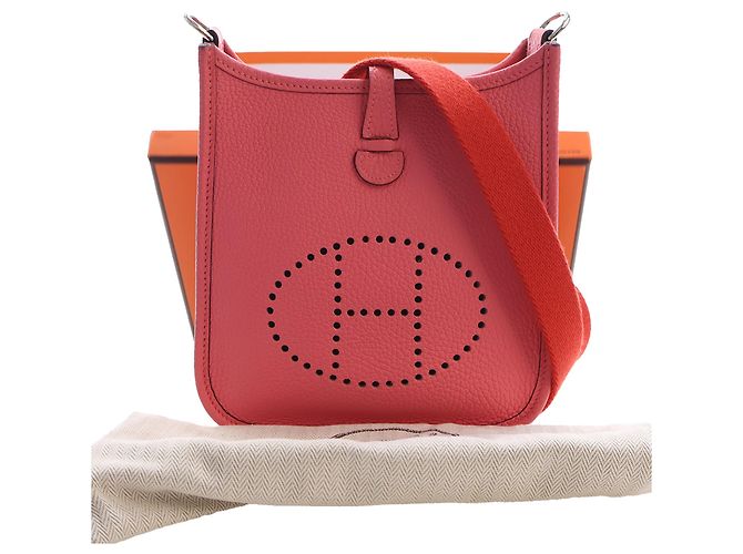 Hermès Pink Clemence Evelyne TPM 16 Rosa - vista 15