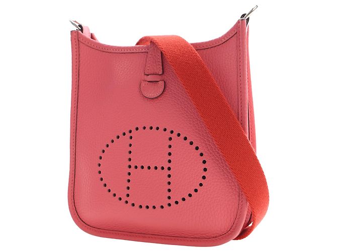 Hermès Pink Clemence Evelyne TPM 16 Rosa - vista 4