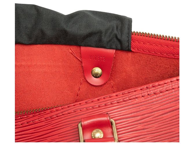 Louis Vuitton Speedy 30 in pelle Epi rossa Rosso - vista 5