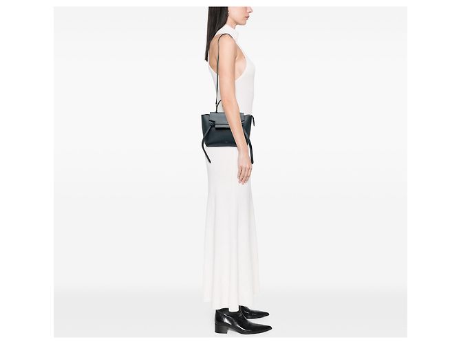 Belt Bag Céline Borsa Belt in pelle di vitello micro granulata blu Celine Blu navy - vista 7