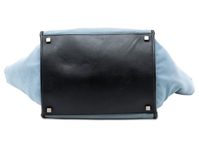 Céline Celine Blue Medium Denim Phantom Luggage Tote Blau Hellblau - Ansicht 3