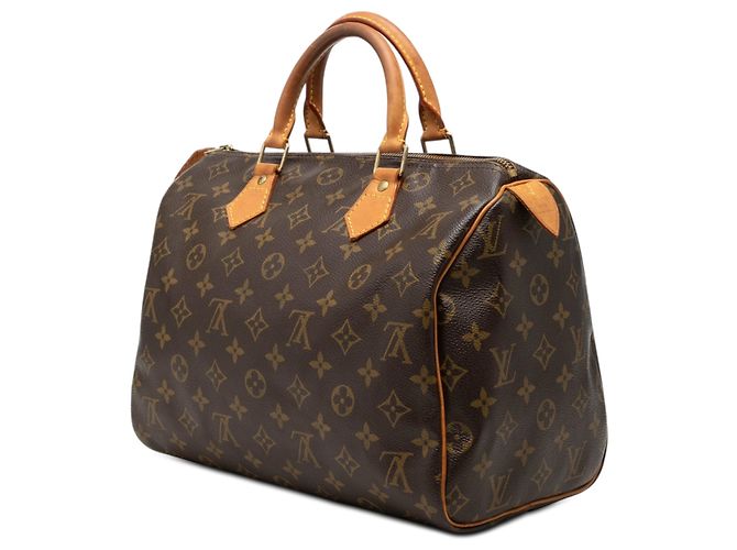Louis Vuitton Marrone Monogram Speedy 30 - vista 2