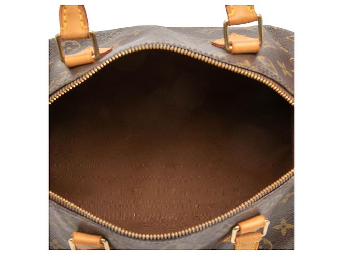 Louis Vuitton Marrone Monogram Speedy 30 - vista 4