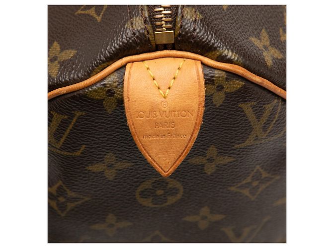 Louis Vuitton Marrone Monogram Speedy 30 - vista 5
