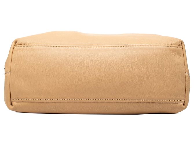 Tote Prada Brown Vitello Daino Marrone Cammello - vista 3