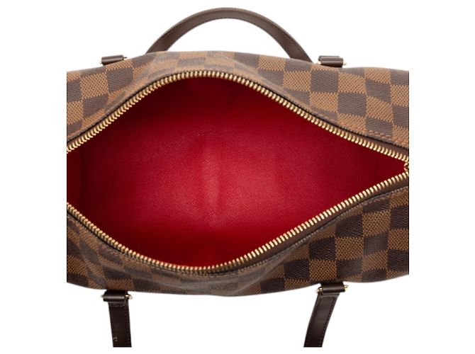 Louis Vuitton Marrone Damier Ebene Papillon 26 - vista 4