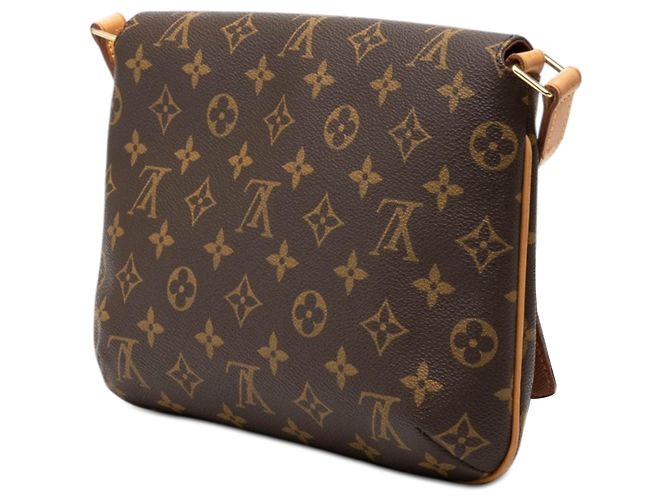 Louis Vuitton Marrone Monogram Musette Tango con Tracolla Corta - vista 2