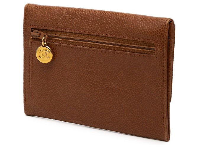 Chanel Brown CC Caviar Kompaktgeldbörse Braun - Ansicht 2