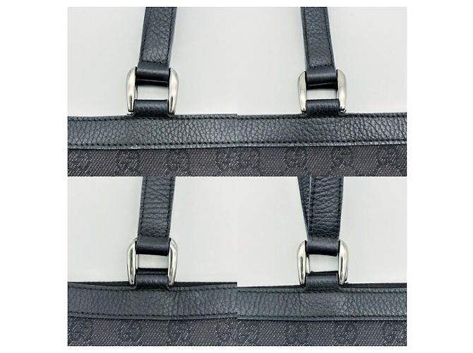 Gucci GG Pattern Canvas Tote Bag Schwarz - Ansicht 11