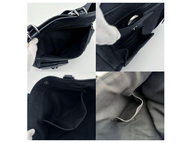 Gucci GG Pattern Canvas Tote Bag Schwarz - Ansicht 16