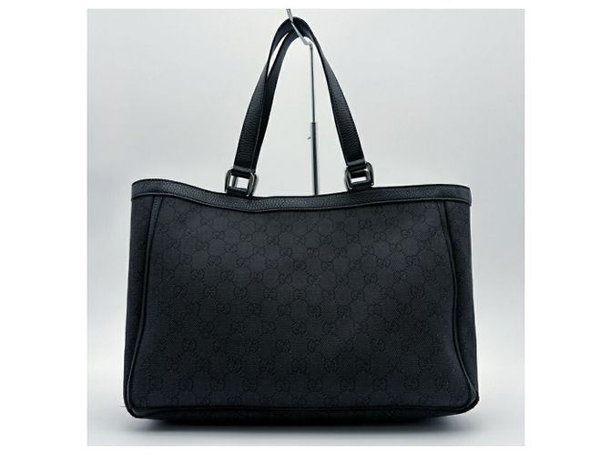 Gucci GG Pattern Canvas Tote Bag Schwarz - Ansicht 3