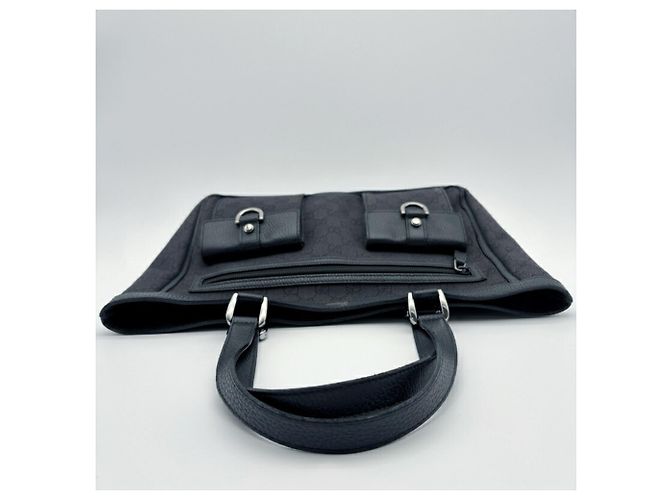 Gucci GG Pattern Canvas Tote Bag Schwarz - Ansicht 5
