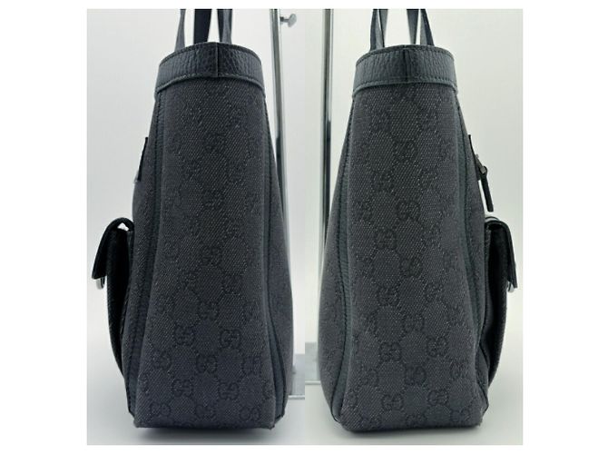 Gucci GG Pattern Canvas Tote Bag Schwarz - Ansicht 7