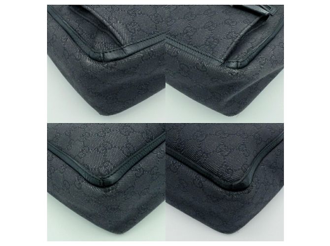 Gucci GG Pattern Canvas Tote Bag Schwarz - Ansicht 8