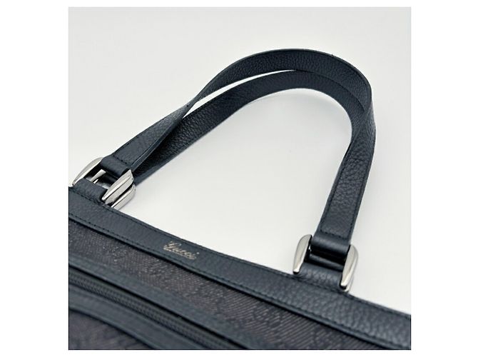Gucci GG Pattern Canvas Tote Bag Schwarz - Ansicht 9