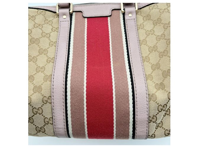 Borsa Boston 2-way Gucci Sherry Line Beige - vista 13