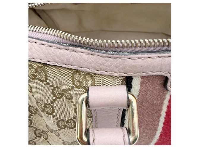 Borsa Boston 2-way Gucci Sherry Line Beige - vista 15