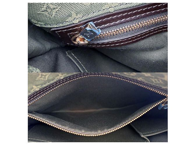 Borsa a tracolla mini Louis Vuitton Khaki Monogram Cachi - vista 11