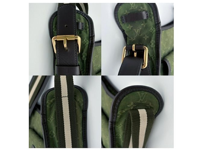 Borsa a tracolla mini Louis Vuitton Khaki Monogram Cachi - vista 14