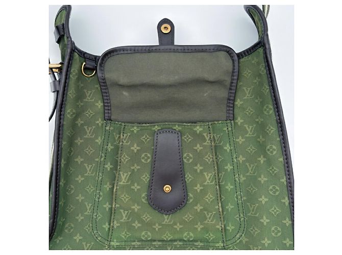 Borsa a tracolla mini Louis Vuitton Khaki Monogram Cachi - vista 16