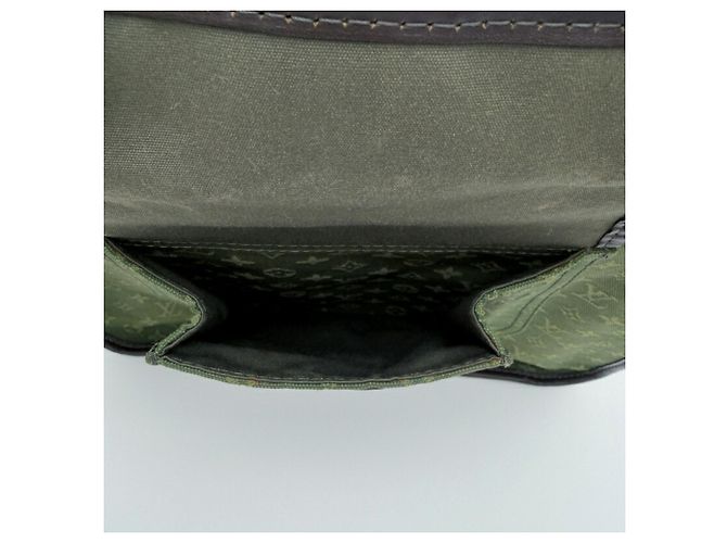 Borsa a tracolla mini Louis Vuitton Khaki Monogram Cachi - vista 17