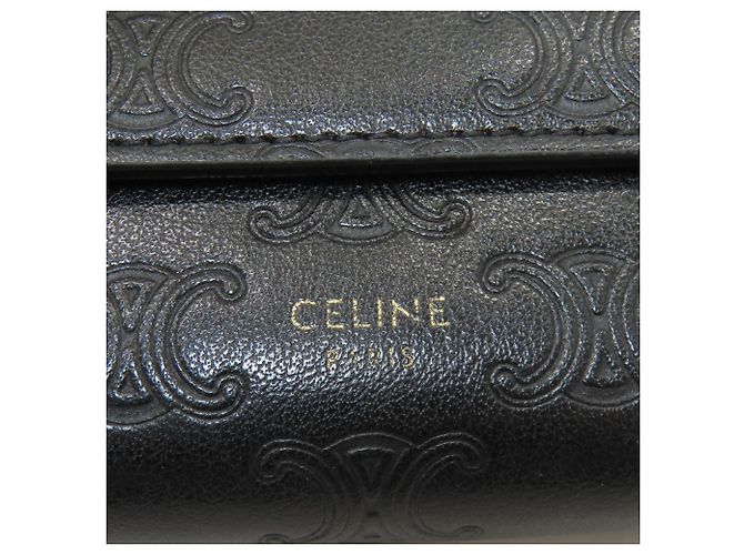 Céline Cartera trifold pequeña Celine Negro - vista 13