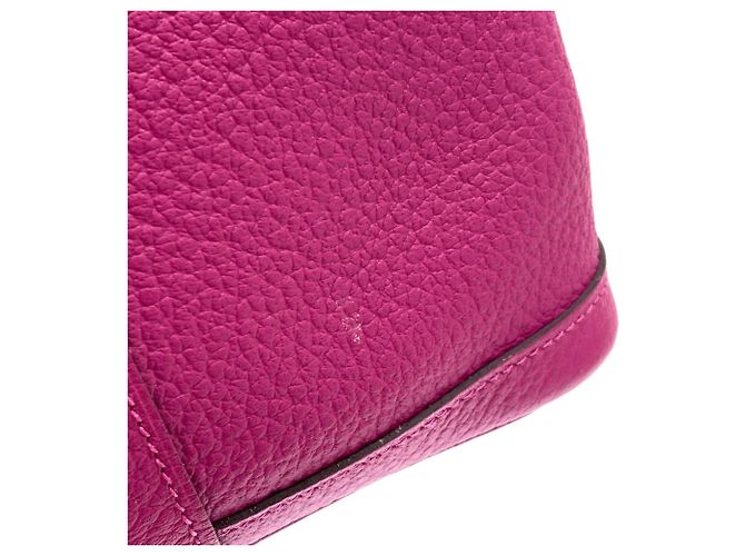 Borsa Hermès Garden Party PM in pelle Negonda Rosa Porpora - vista 10