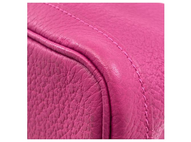 Borsa Hermès Garden Party PM in pelle Negonda Rosa Porpora - vista 15