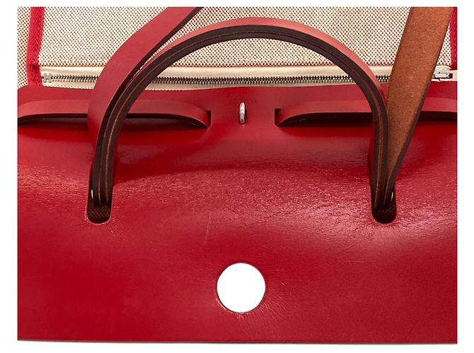 Hermès Borsa Hermes Herbag Zip 31 Rosso - vista 13