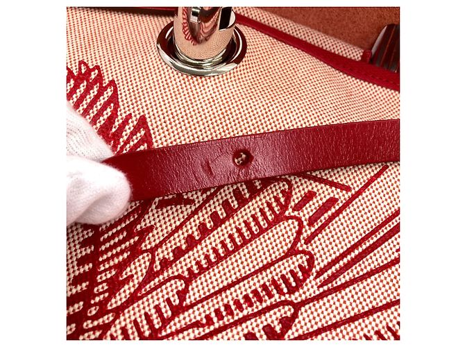 Hermès Borsa Hermes Herbag Zip 31 Rosso - vista 14