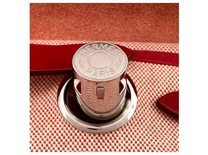 Hermès Borsa Hermes Herbag Zip 31 Rosso - vista 15