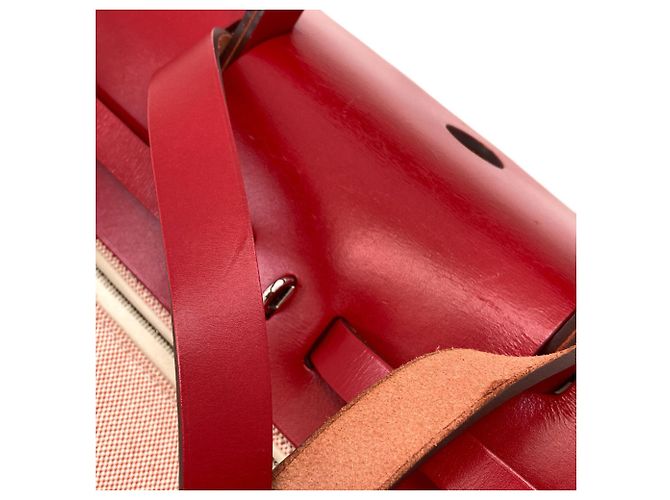 Hermès Borsa Hermes Herbag Zip 31 Rosso - vista 16