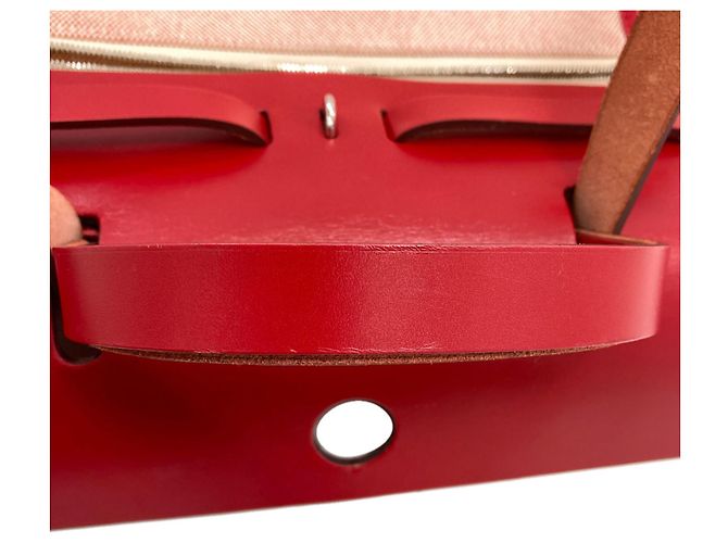 Hermès Borsa Hermes Herbag Zip 31 Rosso - vista 18
