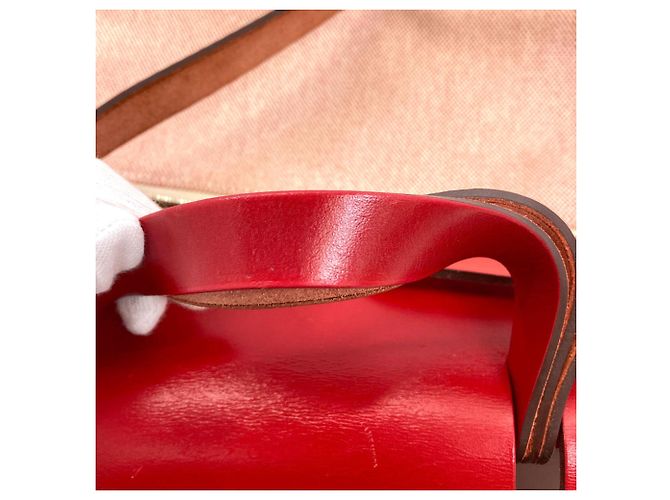 Hermès Borsa Hermes Herbag Zip 31 Rosso - vista 19