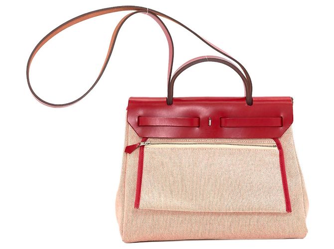 Hermès Borsa Hermes Herbag Zip 31 Rosso - vista 2