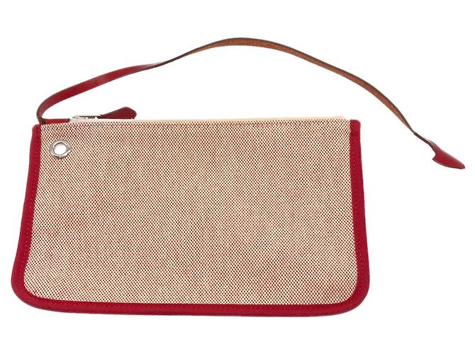 Hermès Borsa Hermes Herbag Zip 31 Rosso - vista 9