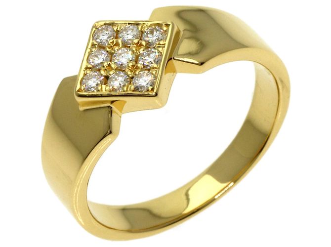 Anillo de alianza Christian Dior en oro amarillo de 18K y diamantes Dorado - vista 2