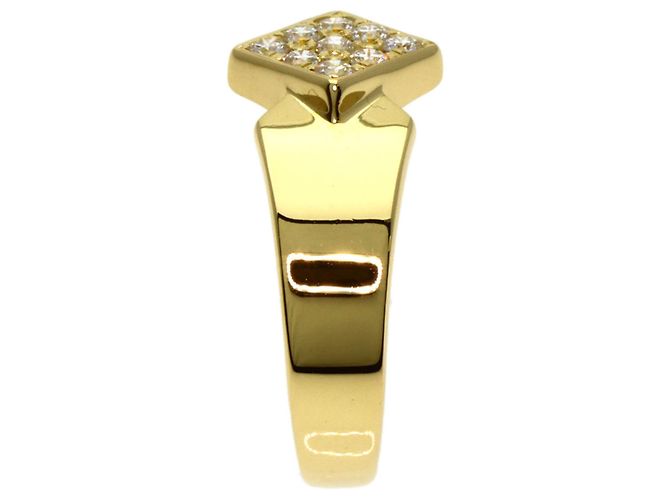 Anillo de alianza Christian Dior en oro amarillo de 18K y diamantes Dorado - vista 3
