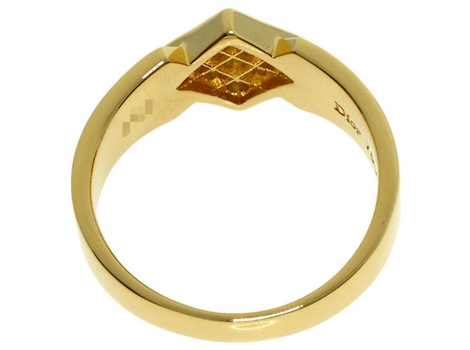 Anillo de alianza Christian Dior en oro amarillo de 18K y diamantes Dorado - vista 4