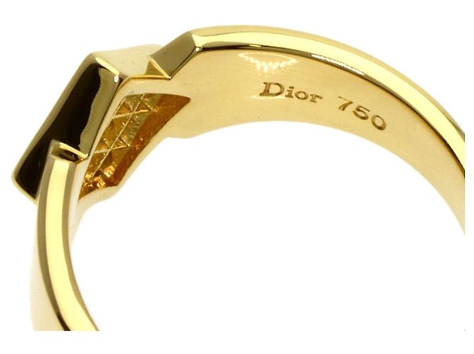Anillo de alianza Christian Dior en oro amarillo de 18K y diamantes Dorado - vista 5
