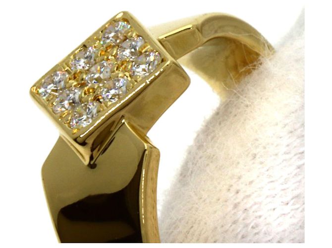 Anillo de alianza Christian Dior en oro amarillo de 18K y diamantes Dorado - vista 8