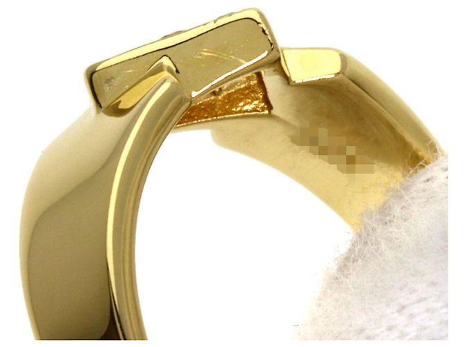 Anillo de alianza Christian Dior en oro amarillo de 18K y diamantes Dorado - vista 9