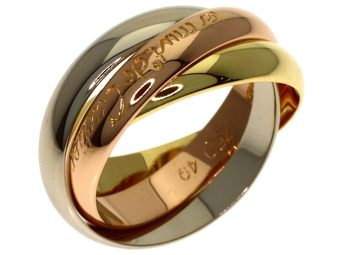 Anello Trinity di Cartier D'oro - vista 2