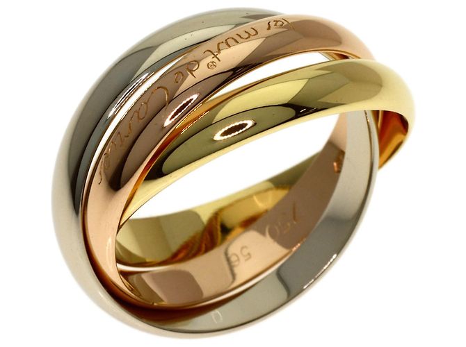 Anello Trinity in oro giallo 18K Cartier D'oro - vista 2