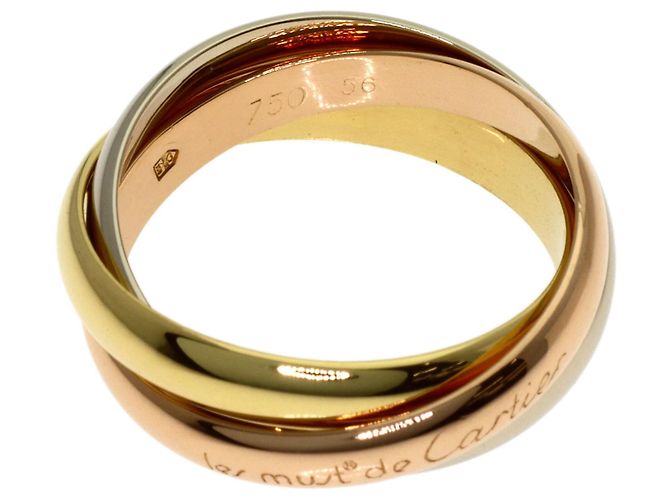 Anello Trinity in oro giallo 18K Cartier D'oro - vista 3
