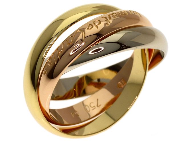 Anello Trinity di Cartier in oro giallo 18K D'oro - vista 2